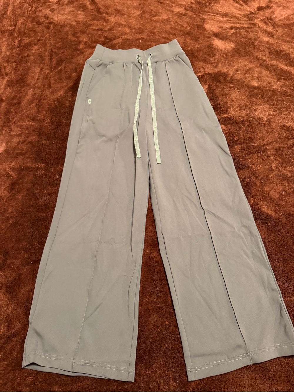 Figs Charcoal FormX Salina High Rise Wide Leg